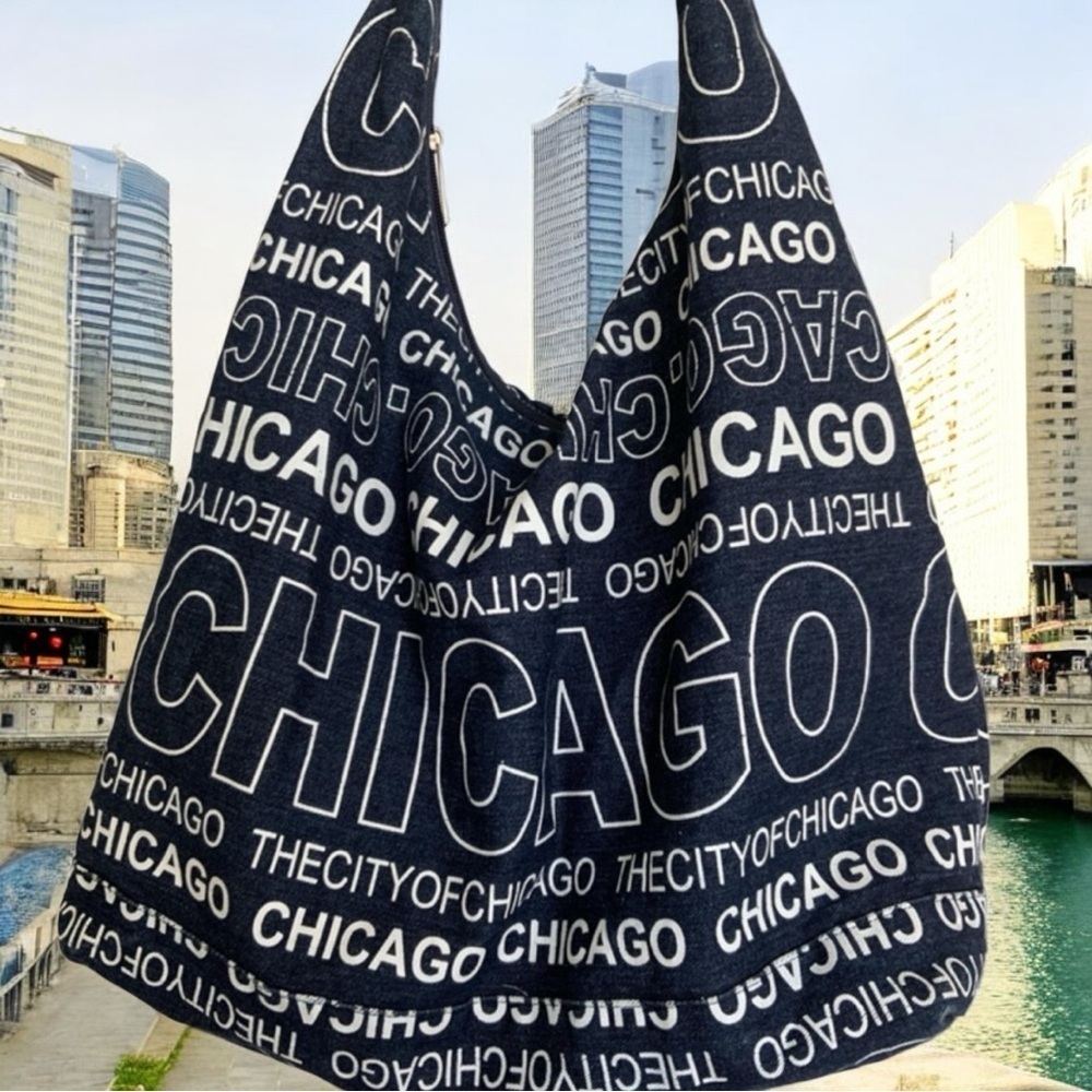 Robin Ruth Chicago Blue Hobo Bag One Size